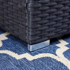 2pk Outdoor Rattan Ottomans With Cushions - Captiva Designs -Outdoor Furniture Store GUEST 8da2615e f7f6 42b0 9cbf 0a8e18abea12