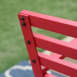 Outdoor Steel Single Seat Garden Arm Chair - Red - Captiva Designs -Outdoor Furniture Store GUEST 8db4d433 b30e 4965 a88c 895c09fe0283