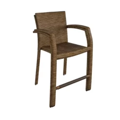 3pc Lakewood Ranch Steel Woven Wicker Outdoor High Top Bistro Patio Furniture Set With Cushions Brown - Room & Joy -Outdoor Furniture Store GUEST 8f81fd51 137e 48ba 91e0 366c6badf40d