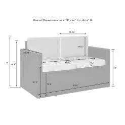 Palm Harbor Outdoor Wicker Loveseat - Sand/Brown - Crosley 9 Palm Harbor Outdoor Wicker Loveseat - Sand/Brown - Crosley -Outdoor Furniture Store GUEST 8fa92e8c afdc 4bfb 8854 ac8b9929f64a