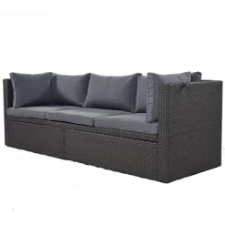 4pc Outdoor Wicker Rectangle Daybed With Canopy & Cushions - Gray - GODEER 23 4pc Outdoor Wicker Rectangle Daybed With Canopy & Cushions - Gray - GODEER -Outdoor Furniture Store GUEST 905aaec0 b471 46af 8501 8e55e7e71d77