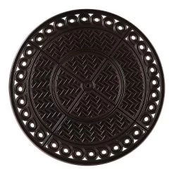 Oakland Living 5pc Aluminum Outdoor Patio Fire Pit Dining Set With 34" Round Fire Table Copper/Gray -Outdoor Furniture Store GUEST 90918d54 a580 4591 b4cb fbb2344ed2ac