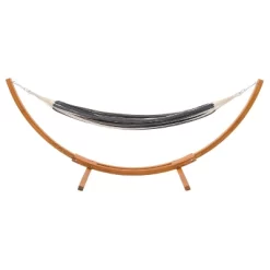 Wood Frame Free Standing Sling Hammock - Navy/White - CorLiving -Outdoor Furniture Store GUEST 911a01e2 331d 44e2 9c99 bb6ef776fa93
