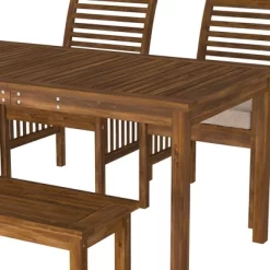 Ravenscroft 4pc Acacia Wood Patio Dining Set - Saracina Home -Outdoor Furniture Store GUEST 914c6e42 17c0 45e7 8628 77dcc0056746