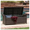 Wing Wicker Patio Storage Bench - Multi Brown - Christopher Knight Home -Outdoor Furniture Store GUEST 91e1cd92 d5e9 46e3 9e1b 9ed1594d0493