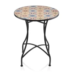 3pc Mediterranean Tile Design Indoor/Outdoor Table And Chairs Patio Set - Alpine Corporation -Outdoor Furniture Store GUEST 92441855 b300 4775 bca7 0938782675cb
