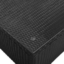 7pc Wicker Patio Seating Set With Cushions & Striped Pillows - Gray - GODEER -Outdoor Furniture Store GUEST 927231ac bfda 4fa7 b64d 579b69115675