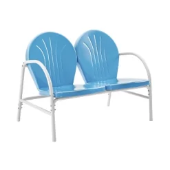 Griffith Outdoor Loveseat - Sky Blue - Crosley -Outdoor Furniture Store GUEST 93b0a3dd 516b 4c34 940c 9352af95e331