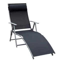 Outsunny Steel Fabric Outdoor Folding Chaise Lounge Chair Recliner With Portable Design & 7 Adjustable Backrest Positions -Outdoor Furniture Store GUEST 93e2b606 13f5 4923 83bd f7008267c910
