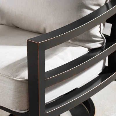 Oakland Living 5pc Swivel Rocking Aluminum Outdoor Dining Set Copper/Gray 15 Oakland Living 5pc Swivel Rocking Aluminum Outdoor Dining Set Copper/Gray - Image 13