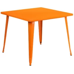 Flash Furniture Commercial Grade 35.5" Square Metal Indoor-Outdoor Table -Outdoor Furniture Store GUEST 94be82e7 56ed 4364 b153 aa85140de116