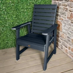 Weatherly Outdoor Dining Arm Chair - Federal Blue - Highwood