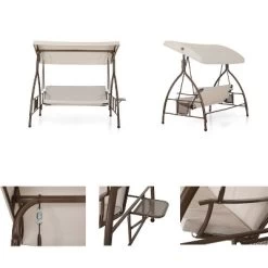 Outdoor 3 Person Swing With Cushions & Side Table - Captiva Designs -Outdoor Furniture Store GUEST 958c07c3 1ab6 44d8 a26e ece576146260