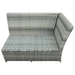 6pc Wicker Patio Set With Glass Table Ottomans - Gray/Dark Gray - GODEER -Outdoor Furniture Store GUEST 970b03dd f280 4e0f a522 9f5a890f4ede