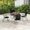 Costway 4pcs Patio Folding Portable Dining Chairs Metal Frame Armrests Garden Outdoor -Outdoor Furniture Store GUEST 984b52a8 cd34 4998 aeab a76103f01b8a
