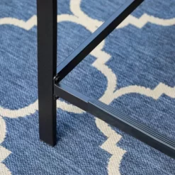 5pc Outdoor Bar Set With Cushions & Square Metal Table With Umbrella Hole - Captiva Designs -Outdoor Furniture Store GUEST 9859e962 8354 4297 9768 1e9a1392b814