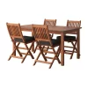 5pc Outdoor Dining Set - Natural - CorLiving -Outdoor Furniture Store GUEST 99304265 78d3 4545 a686 588b9125aa64