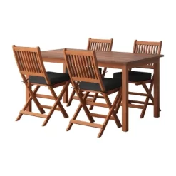 5pc Outdoor Dining Set - Natural - CorLiving
