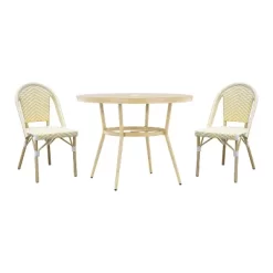 3pc Arna Patio Set With 40" Round Dining Table - MiBasics -Outdoor Furniture Store GUEST 99579981 dabf 4b9d 89f0 2da5b1a0b133