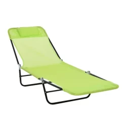 Outsunny Portable Sun Lounger, Lightweight Folding Chaise Lounge Chair W/ Adjustable Backrest & Pillow For Beach, Poolside And Patio 19 Outsunny Portable Sun Lounger, Lightweight Folding Chaise Lounge Chair W/ Adjustable Backrest & Pillow For Beach, Poolside And Patio -Outdoor Furniture Store GUEST 9a08ccd2 23a0 4c37 9205 16d96d26743e