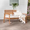 Saracina Home Mid-Century Modern Slatted Acacia Outdoor Bench -Outdoor Furniture Store GUEST 9ab4d436 85e9 458f b9fe a60dcf38fec2