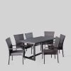 Melville 7pc Wicker Dining Set - Gray - Christopher Knight Home 2 Melville 7pc Wicker Dining Set - Gray - Christopher Knight Home -Outdoor Furniture Store GUEST 9b0d032e 1168 440a 8c56 581fd4509356