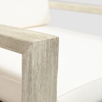 Santa Ana 2pk Acacia Club Accent Chairs Brushed Light Gray - Christopher Knight Home 5 Santa Ana 2pk Acacia Club Accent Chairs Brushed Light Gray - Christopher Knight Home - Image 3