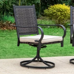 7pc Patio Dining Set With 360 Swivel Chairs With Cushions And Rectangle Steel Table - Captiva Designs -Outdoor Furniture Store GUEST 9b93c436 73e9 4ea2 aec1 74bb0d34e18b