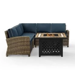Bradenton 4pc Outdoor Wicker Sectional Set With Fire Table - Crosley 23 Bradenton 4pc Outdoor Wicker Sectional Set With Fire Table - Crosley -Outdoor Furniture Store GUEST 9cccba4e 2c22 4ed3 bbb3 525074781866