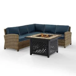 Bradenton 4pc Outdoor Wicker Sectional Set With Fire Table - Crosley 19 Bradenton 4pc Outdoor Wicker Sectional Set With Fire Table - Crosley -Outdoor Furniture Store GUEST 9d80a0e6 7c42 46ed a7c3 045a8ac73d90