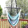Sunnydaze Decor Sunnydaze Polyester Rope Hanging Caribbean-Style Hammock Chair Swing For Patio, Porch, Or Yard - Lagoon Stripes -Outdoor Furniture Store GUEST 9e09247b 33d0 44d8 9f69 b230345e3f35