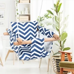 Costway Baby Canvas Hanging Swing Cotton Hammock Toy For Toddler BluePink -Outdoor Furniture Store GUEST 9e159033 5566 42ca 850a 2d8c290cc93d