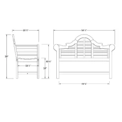 Lutyens 4ft Teak Bench - Natural - Cambridge Casual 7 Lutyens 4ft Teak Bench - Natural - Cambridge Casual -Outdoor Furniture Store GUEST 9e1c060a 1b60 4baa b0cd 6653c5c91fe8