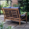 Abbington Teak Patio Loveseat With Cushion - Navy - Cambridge Casual -Outdoor Furniture Store GUEST 9e3e619e 602c 44e5 926c fad7189fd50e