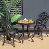 Costway 3PCS Patio Bistro Set Round Table Chairs All Weather Cast Aluminum Yard -Outdoor Furniture Store GUEST 9e52ebaa 3e34 44ca 9354 e03a7e645c19