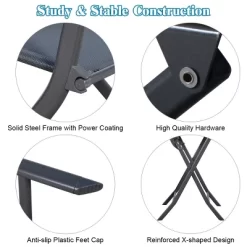 Costway 3PCS Bistro Set Garden Backyard Table Chairs Outdoor Patio Furniture Folding -Outdoor Furniture Store GUEST 9ec632ff f3ee 4727 9f64 2d1124e4200d