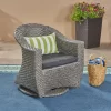 Larchmont Wicker Swivel Chair - Mixed Black/Dark Gray - Christopher Knight Home -Outdoor Furniture Store GUEST a0108d05 ec9f 466f a38d 2e03decc7327