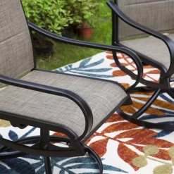 Patio Set With Steel Table With 1.57" Umbrella Hole & Steel 360 Swivel Padded Arm Chairs - Captiva Designs -Outdoor Furniture Store GUEST a06733e3 6a37 4df2 93bd ed05cb56712e
