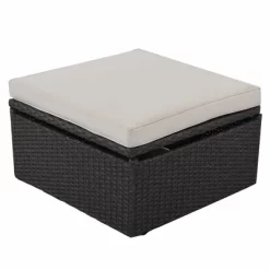 4pc Outdoor Wicker Rectangle Daybed With Canopy & Cushions - Beige - GODEER 29 4pc Outdoor Wicker Rectangle Daybed With Canopy & Cushions - Beige - GODEER -Outdoor Furniture Store GUEST a0787187 de15 4077 b4c6 edec8873fc2e