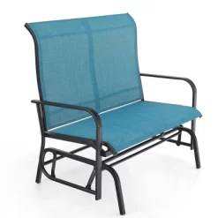 2-Seat Patio Glider With Steel Frame - Blue - Captiva Designs -Outdoor Furniture Store GUEST a10efb78 20e0 4eab 9a80 c01bed00a91a