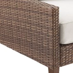 Capella Outdoor Wicker Sofa - Cream/Brown - Crosley -Outdoor Furniture Store GUEST a11cace2 5aa0 4eda a81e 6739c87466e6