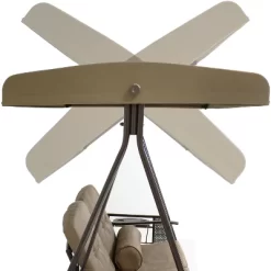 Sunnydaze Decor Sunnydaze 2-Person Outdoor Patio Swing With Adjustable Canopy Shade, Cushions And Pillow, Beige 10 Sunnydaze Decor Sunnydaze 2-Person Outdoor Patio Swing With Adjustable Canopy Shade, Cushions And Pillow, Beige -Outdoor Furniture Store GUEST a22643d6 1e1f 46be 83a9 0880f9dbbb18