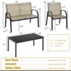 Costway 4 PCS Patio Furniture Set Sofa Coffee Table Steel Frame Garden Brown 2 Costway 4 PCS Patio Furniture Set Sofa Coffee Table Steel Frame Garden Brown -Outdoor Furniture Store GUEST a2e978b5 a87e 4290 a44e cb3d25dbfdbf