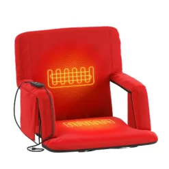 Emma And Oliver Portable Heated Reclining Stadium Chair With Armrests, Heated Padded Back & Heated Seat With Dual Storage Pockets And Backpack Straps -Outdoor Furniture Store GUEST a2f7b38d 9d91 49e3 b7a0 513e8c1b29b4