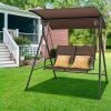 Costway Patio Porch Swing Glider 2 Seat Soft Cushion Adjustable Canopy Outdoor Garden -Outdoor Furniture Store GUEST a3202e0b 67ac 467c a810 237f622b3c10