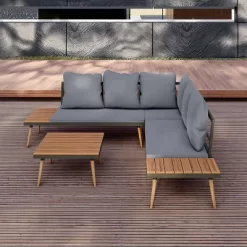 Stellar 4pc Outdoor Aluminum Sectional Set With Tables & Cushions - DUKAP -Outdoor Furniture Store GUEST a3e1dd5b 23c2 480b 8eb9 9d9f6811a822