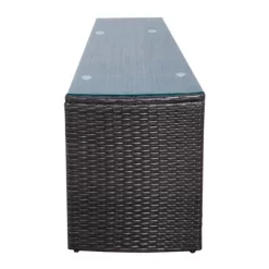 4pc Wicker Half-Moon Patio Set With Cushions - Brown/Beige - GODEER 32 4pc Wicker Half-Moon Patio Set With Cushions - Brown/Beige - GODEER -Outdoor Furniture Store GUEST a3f47342 5b42 4324 815a 6ce8efb0e7de