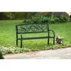 Evergreen Dragonfly Metal Garden Bench - Black -Outdoor Furniture Store GUEST a44f1040 49dd 4ea0 95ff 56d12975cc6b