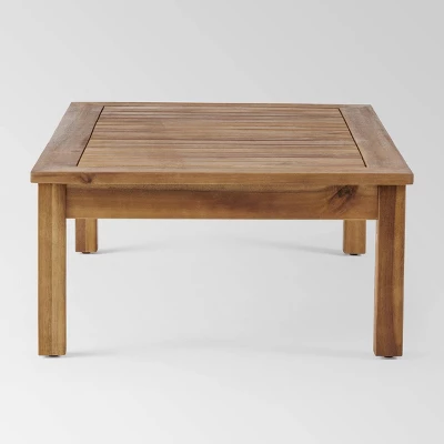 Santa Ana 4pc Acacia Wood Chat Set - Teak/Dark Gray - Christopher Knight Home 7 Santa Ana 4pc Acacia Wood Chat Set - Teak/Dark Gray - Christopher Knight Home - Image 5