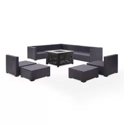 8pc Biscayne Outdoor Steel Conversation Set With Fire Table - Crosley -Outdoor Furniture Store GUEST a4f51427 5a24 4a65 8703 b90dbd2c6ace